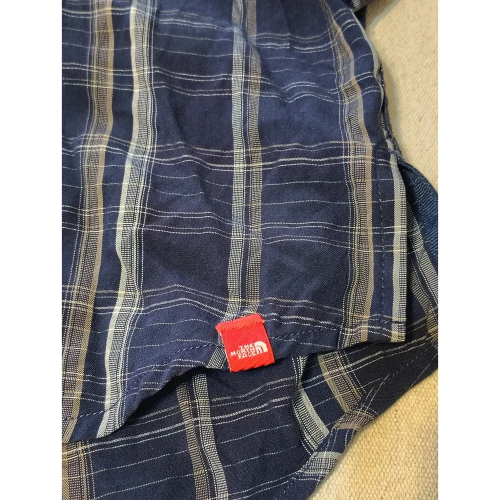 The North Face Mens‎ Plaid Long Sleeve Button Up Shirt XL Pockets LL